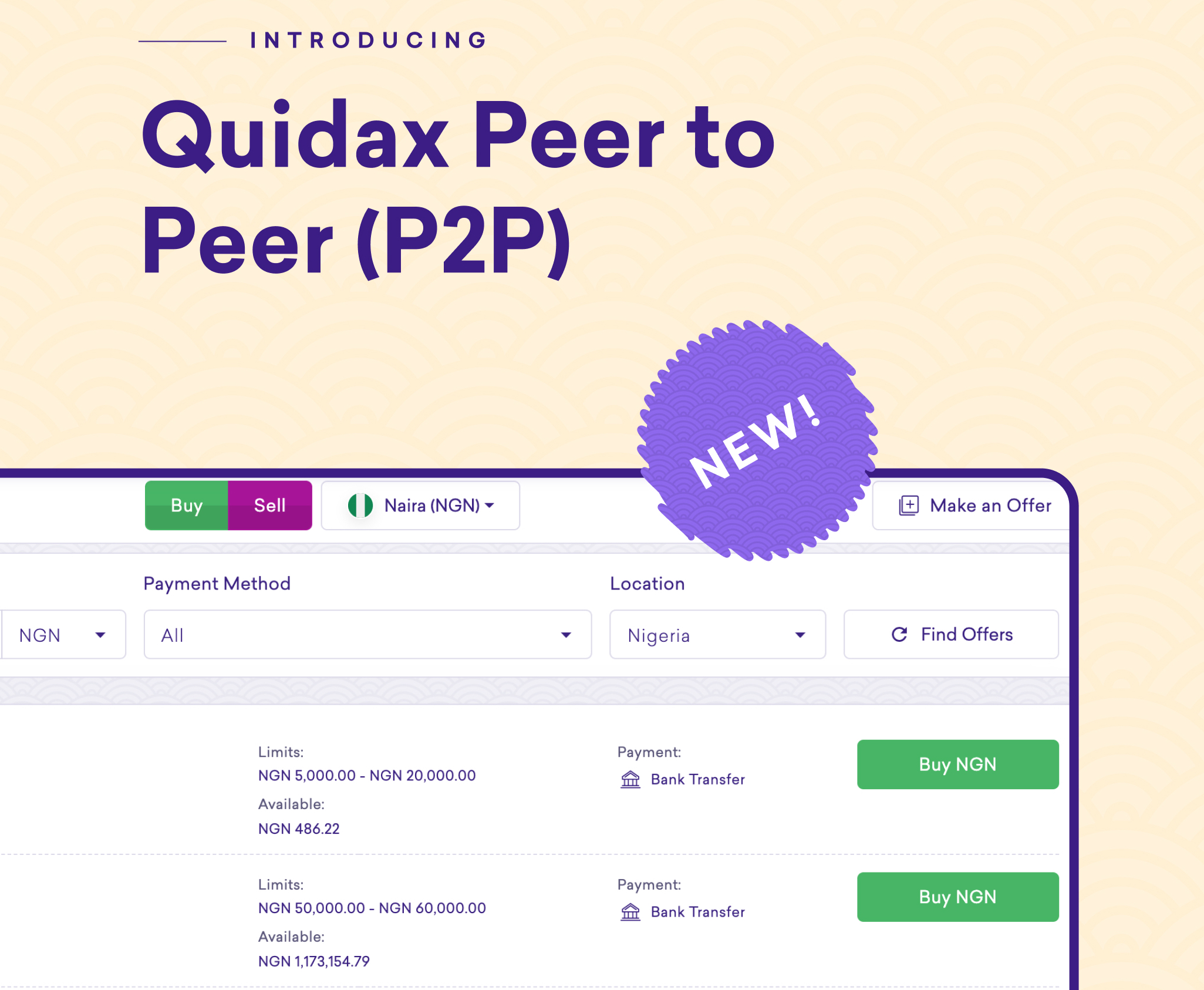 Quidax Peer to peer - P2P